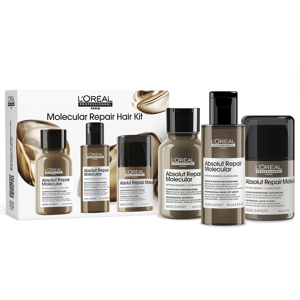 L'Oréal Professionnel Serie Expert Absolut Repair Molecular Leave-In Mask Hair Structure Molecular RepairARM Shampoo 100mL + Rinse-Off Serum 75mL + Leave-In Mask 50mL