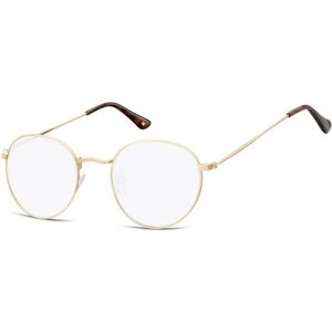 Montana Eyewear Blue Light Filter Glasses HBLF54A Unisex Golden 1 un. +2.00