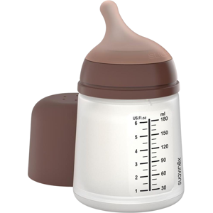Suavinéx Zero Zero Baby Bottle Anti-Colic with Silicone Teat 180mL Deep A: Adaptive Flow