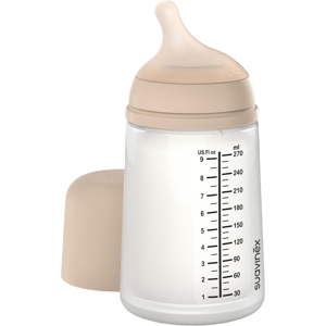 Suavinéx Zero Zero Baby Bottle Anti-Colic with Silicone Teat 270mL Light M: Medium Flow