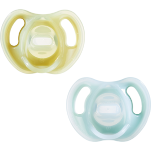 Tommee Tippee Ultra-Light Silicone Soothers 2 un. Yellow/Blue 6-18 Months