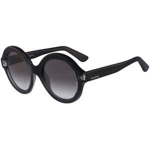 Valentino Womens 'Black Oval' Sunglasses - Black