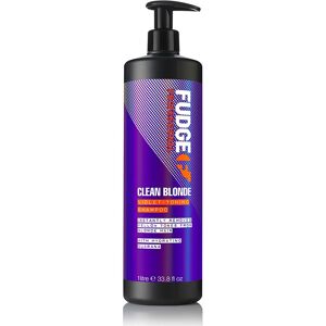 Fudge Clean Blonde Purple Violet Toning Shampoo 1000ml Worth £56