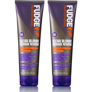Fudge Clean Blonde Damage Rewind Purple Violet Toning & Repair Shampoo
