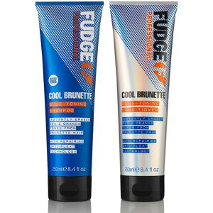 Fudge Cool Brunette Blue Toning Shampoo 250ml and Conditioner 250ml Du