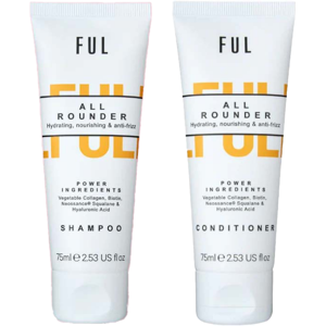 FUL All Rounder Shampoo Deluxe Mini 75ml & All Rounder Conditioner Del