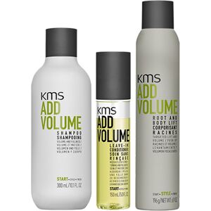 KMS AddVolume Shampoo 300ml, Leave-In Conditioner 150ml & Root and Bod