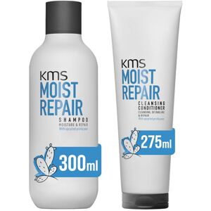KMS Moist Repair Shampoo 300ml & Cleansing Conditioner 275ml Duo