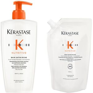 Kérastase Nutritive Bain Satin Riche Shampoo Refillable Bottle 500ml