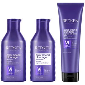 Redken Color Extend Blondage Shampoo 300ml, Conditioner 300ml & Anti-B