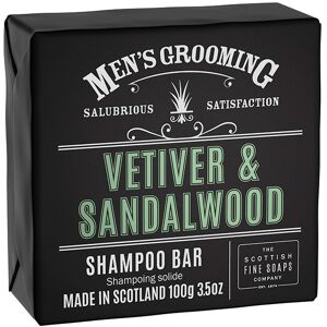 Scottish Fine Soaps Vetiver & Sandalwood Shampoo Bar Wrapped 100g
