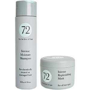 72 Hair Intense Moisture Shampoo 250ml & Mask 250ml Duo