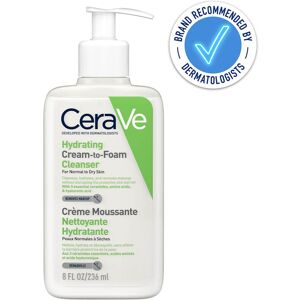 CeraVe Hydrating Cream-to-Foam Cleanser 236ml