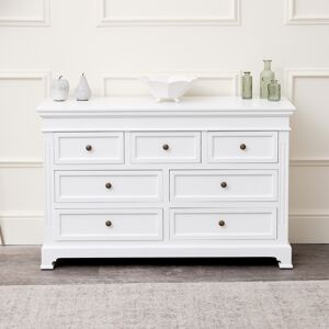 Large White 7 Drawer Chest of Drawers - Daventry White Range Material: Furniture/Furniture Ranges/Daventry Range/Daventry White Range