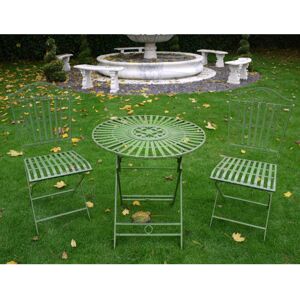 Vintage Green Garden Bistro Set Material: Garden