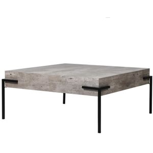 Square Black & Grey Concrete Effect Coffee Table Material: Furniture/Coffee Tables