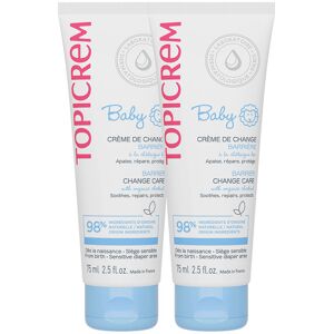 Topicrem Baby diaper changing cream barrier action pack 2 x 75 ml
