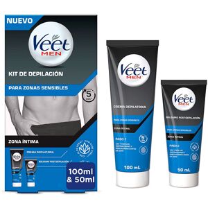 Veet Men 2-STEP Hair Removal Kit sensitive areas 150 ml