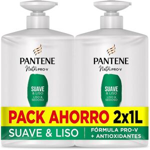 Pantene Soft And Smooth Shampoo Lot 2 x 1000 ml