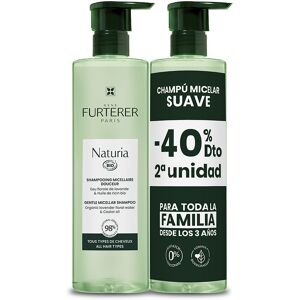 Rene Furterer Naturia ultra-gentle micellar shampoo without sulfates pack 2 x 400 ml