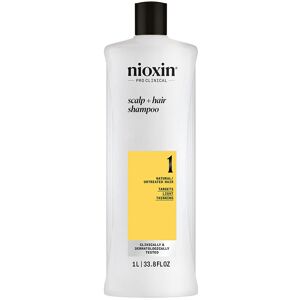 Nioxin System 1 - Shampoo - Natural Hair with Mild Weakening 1000 ml