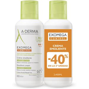 A-Derma Exomega Control emollient cream pack 2 x 400 ml