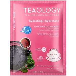 Teaology Face And Neck peach tea hyaluronic mask 21 ml
