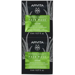 Apivita Express Beauty Mascarilla facial hidratante y refrescante con Aloe 2 x 8 ml