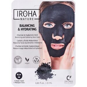 Iroha Nature Detox Charcoal Black tissue facial mask 1use 1 u