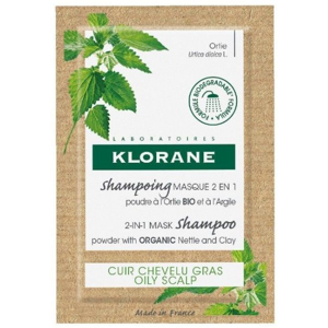 Klorane Nettle Bio Mask Shampoo 2 in 1 with Argil 8x3g