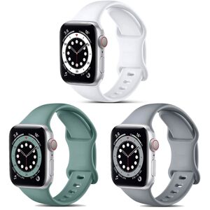 Gear Geek Compatible Apple Watch Strap White/Green/Grey 38/40/41mm