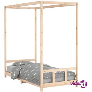 vidaXL Kids Bed Frame 90x190 cm Solid Wood Pine