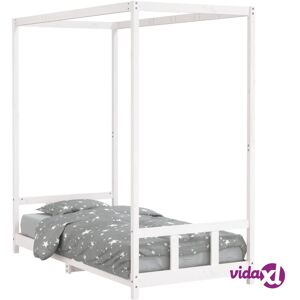 vidaXL Kids Bed Frame White 90x190 cm Solid Wood Pine