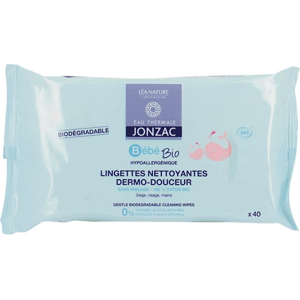 Eau Thermale Jonzac Bebé Biodegradable Baby Wipes 40 Units