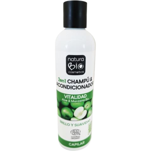NaturaBIO Cosmetics Apple and Aloe Shampoo & Conditioner 250 ml