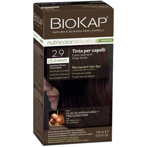 Biokap Nutricolor Delicato Rapid Hair Dye 2.9 Dark Chocolate Brown