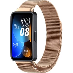 4wrist Milanese Loop with Magnetic Closure for Huawei Watch Band 8 - Rose Gold