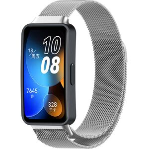 4wrist Milanese Loop with Magnetic Closure for Huawei Watch Band 8 - Silver