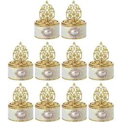 NONE 12 Pcs Decoration Candy Box Packaging Holder Favor Boxes Party Containers for Wedding Golden Decorations Chocolate Baby