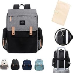 movokbaby LAND Mommy Diaper Bags Landuo Mother Large Capacity Travel Nappy Backpacks with Changing Mat Convenient Baby Nursing Bags