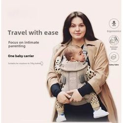 NONE Bjorn Baby Carrier in 3D Mesh Ergonomic 3-in-1 Design Supporting Newborns and Toddlers (7-40 Pounds)