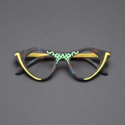 Nobler Zozo Color niche literary glasses frame men's and women's fashion design cat-eye personality retro optical prescription myopia glasse