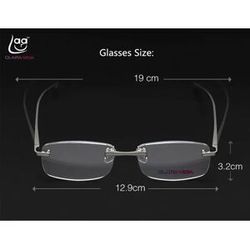 clara Vida= Limited Al-mg Rimless Reading Glasses Ultra Light Uv400 Anti-fatigue Lenses +2.0 +2.5 2.75 +3.0 +3.5 3.75