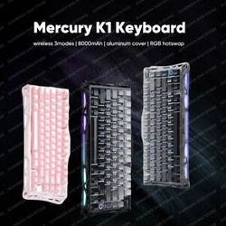 GravaStar Mercury K1 Grava Star Breaking 75 RGB Mechanical Keyboard Gaming Bluetooth 2.4G Wired RGB Hotswap Gamer Non-contact Keyboard