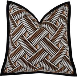 Hinyeatex Luxury High-end Vintage Hotel Designer Pillow Case Sofa 45x45cm Patchwork Trims Lumbar Pillow Case 1 Piece Pack