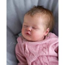 NONE 19inch NPK Reborn Baby Doll Kit Quinbee Unpainted with Cloth Body DIY Collectible Doll Parts for Enthusiasts