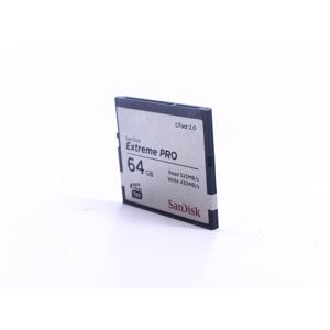 Used SanDisk Extreme PRO 64GB 525MB/s CFast 2.0 Card