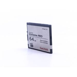 Used SanDisk Extreme PRO 64GB 525MB/s CFast 2.0 Card