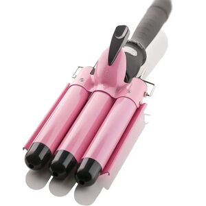 DailySale Alure Three Barrel Curling Iron Wand with LCD Temperature Display