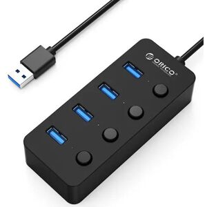 DailySale ORICO Splitter 4-Port USB 3.0 Faceup Design Hub